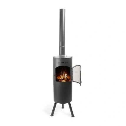 תנור גינה עץ BONFEU BonGiano LP Black